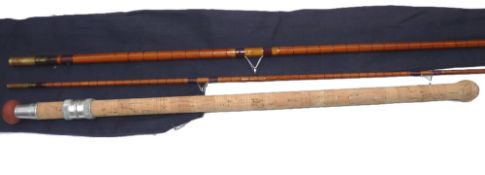 ROD: B James & Son London England Kennet Perfection 11'4" 2 piece river rod with 23" detachable cork