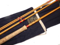 ROD: Fine Hardy The Wye 12'6" 3 piece + spare tip, Palakona salmon fly rod No. J2876, no