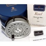 REEL: Hardy Marquis Disc 5 Limited Ed No 10 fly reel, black finish frame, silver drum, black handle,