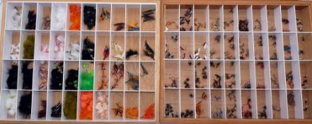 FLIES: (2) Large collection of shop stock flies and lures incl. Gold Heads, Viva, Baby Doll