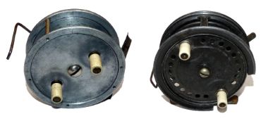 REELS: (2) Allcock's Easicast drum casting reel, 3.5" diameter, factory ¼ rim cut out, twin crazed