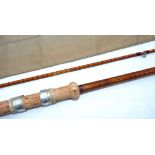 ROD: B James & Sons England Richard Walker Mk 4 Carp rod, 10', 2 piece, burgundy close whipped,