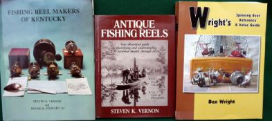 BOOKS: (3) Vernon, SK -signed- "Antique Fishing Reels" 1st ed 1985, H/b, D/j, Vernon, SK -signed- "