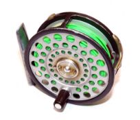 REEL: Hardy The Featherweight alloy brook trout fly reel, early L shaped line guide, 2 screw