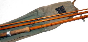 ROD: Hardy Neocane 14' 3 piece salmon fly rod, model NE4956, low bridge guides, whipped gold, tipped