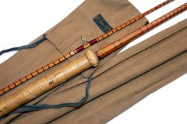 ROD: B James & Son England Richard Walker Mk1V Avon 10' 2 piece split cane, professional rewhip