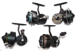 REELS: (4) Four Mitchell? reels, A Viper CAP variant, full bail, left hand wind brass ratchet