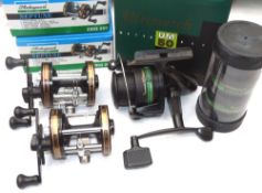 REELS: (3) Pair of Shakespeare Neptune multiplier reels, model 2903-300, level wind, star drag and