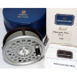 REEL: Hardy Marquis Disc 3/4 Limited Ed No 10 fly reel, black finish frame, silver drum , black