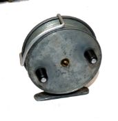 REEL: Hardy The Triumph 3.25" dia. alloy trotting reel, twin black handles, shallow drum with