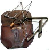 LINE DRIER: Extremely rare Westley Richards retailed folding line drier, brass frame 7"x5",