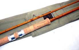 ROD: Fine and rare Hardy The Carp Palakona 10' 2 piece rod in as new condition, H4817, copper