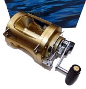 REEL: Shimano Tiagra 80W gold finish big game reel, in unused condition, 2 speed, 4 shielded