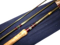 ROD: Bruce & Walker Expert 15' 3 piece carbon salmon fly rod, line rate 9/11, grey blank, burgundy