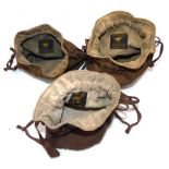 ACCESSORIES: (3) Three Hardy Selvyt Pokey reel bags, one trout, one seatrout and one salmon size,