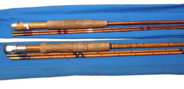 RODS: (2) Pair of Dennis Bailey of England hand built Tonkin bamboo trout fly rods, The Lord