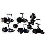 REELS: (7) Collection of Mitchell spinning reels including Garcia 440a & Match models, 300 & 330A in