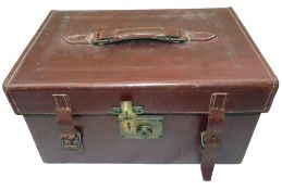 TACKLE CASE: Fine Hardy Brothers, Alnwick leather tackle Carryall Case, measuring 16"x11.5"x9",