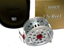 REEL: Hardy Angel TE 6/7 special edition hi tech alloy fly reel in unused condition, large arbour,