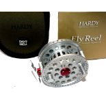 REEL: Hardy Angel TE 6/7 special edition hi tech alloy fly reel in unused condition, large arbour,