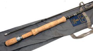 ROD: Hardy Ultralite 10' 2 pce carbon trout fly rod in as new condition, black whipped guides, line#