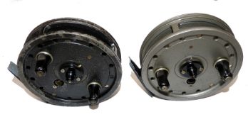 REELS: (2) Pair of JW Young Rapidex trotting reels, a good grey bobble finish example, retaining