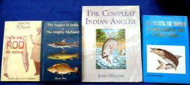 4 x Classic Indian Sport Fishing Books - Masters, J - "The Compleat Indian Angler" 1st ed 1999, H/b,