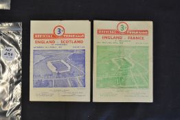2x 1947 England (Champions) rugby programmes (H) - the first championship to take place after the