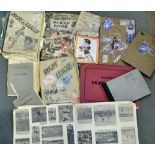 14x various 1950's Rugby League Scrap books - comprising newspaper cuttings covering British Rugby