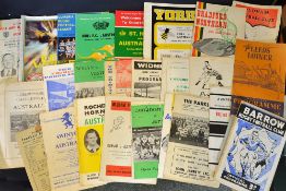 Australian rugby league UK tour match programmes, mainly 1960's but others noted, variety of