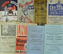 1940's Football programmes selection to include 1946/47 Sheffield Utd v Grimsby Town, 1947/48