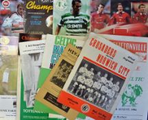 Collection of friendly match football programmes from 1958 onwards mainly modern, good content of