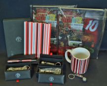 Manchester United 'Paul Smith' football ephemera to include a cased twist top pen, a small notebook,