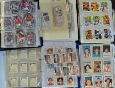 Quantity of assorted football trade and cigarette cards maintained within 11 albums, includes USA