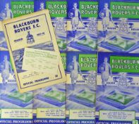 Blackburn Rovers 1950s-60s football programme selection homes includes 1957/58 Barnsley, 1958/59