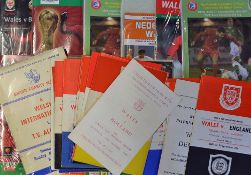 1960s onwards Wales International football programme selection to include 1969 Holland (pirate),