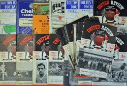 1959/60 Manchester United complete season home football programmes plus incomplete away selection (