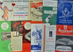 Assorted 1960s Football programme selection includes FA Cup SF, European matches, friendlies a