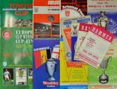 Assorted Selection of 1960s onwards football programmes to include 1963,1968,1971,1978 European