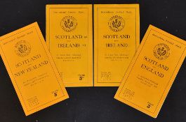 4x 1930s Scotland rugby programmes (H) to include vs New Zealand '35, vs Ireland '36 & '38 (Grand