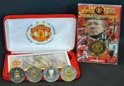 Manchester United Treble Season Franklin Mint Coin Set limited edition 567, all encase within