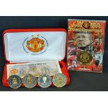 Manchester United Treble Season Franklin Mint Coin Set limited edition 567, all encase within