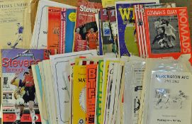 Assorted selection of 1970 onwards non-league football programmes with a wide variety of teams