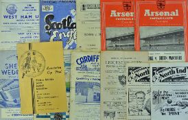 Selection of 1950s assorted football programmes to include 1948/49 Huddersfield Town v Newport
