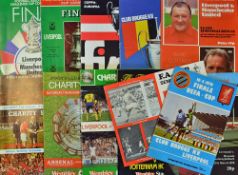 Selection of Liverpool big match football programmes to include 1974 & 1977 FA Cup Finals, 1976 UEFA