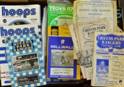 Collection of Queens Park Rangers football programmes mainly homes plus a few aways, includes