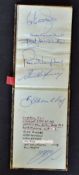 1970s Football Autograph Book containing signatures of football players and managers to include