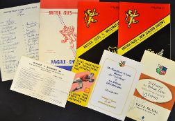 Collection miscellaneous British Lions memorabilia from 1962 onwards to incl 1962 "Shell" South