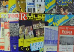 1960s onwards Leeds United football programme selection to include 1958, 1975 Bayern Munich, 1963