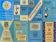1960s onwards Tottenham Hotspur Official Handbooks for seasons 1963/64, 1964/65, 1965/66, 1966/67,